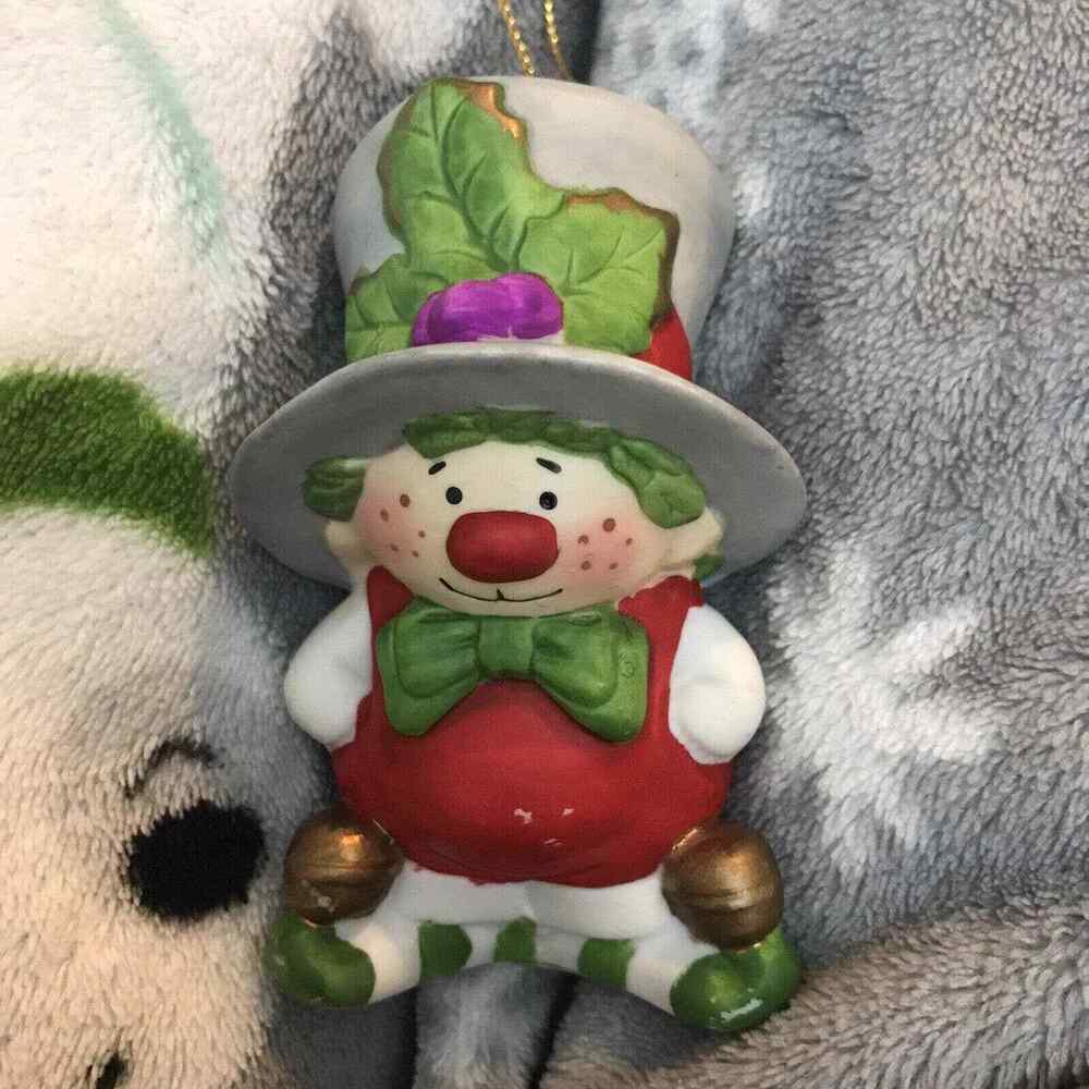 J. Jingle Hollyberry Elf Christmas Ornament 1987 Seasonal Specialties